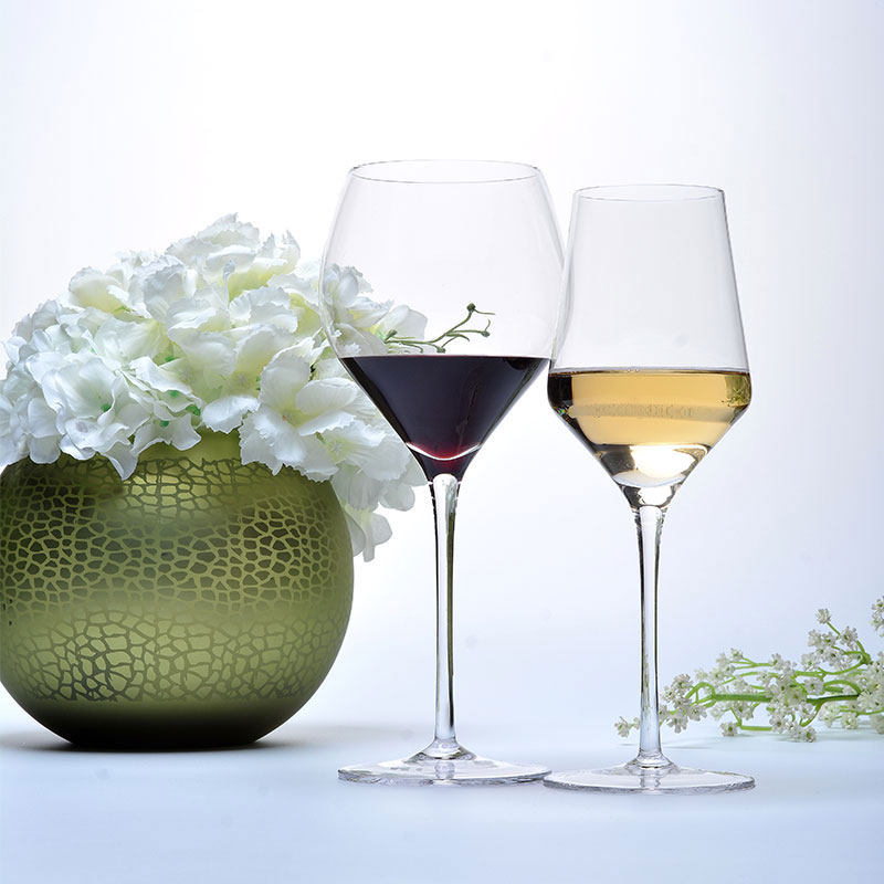 新款出口欧美 手工无铅大容量水晶玻璃白葡萄酒杯子 大号 高脚杯