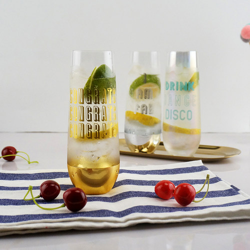 出口英国北欧ins贴花大号铅玻璃