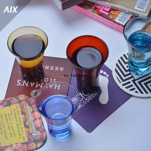 出口英国SHOT4色烈酒杯 玻璃 威士忌酒杯一口吞杯品尝杯厚底