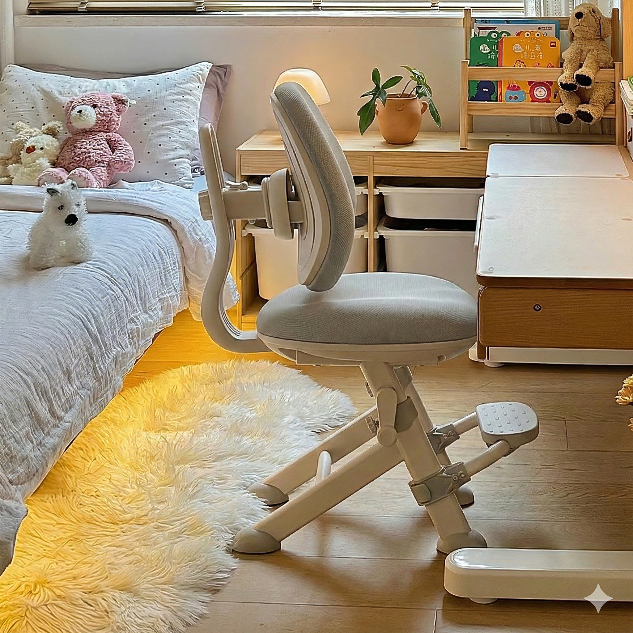 哈童乐儿童学习椅小学生专用椅可调节座椅家用写作业升降靠背凳子