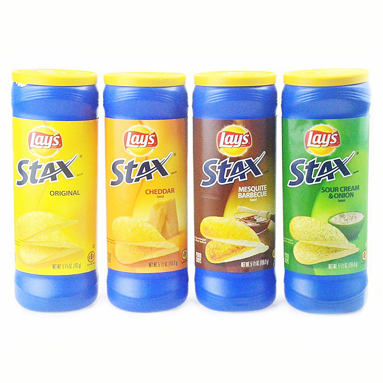拍2桶包邮 墨西哥Lays/乐事原味芝士酸奶洋葱罐装薯片煲小吃 155g