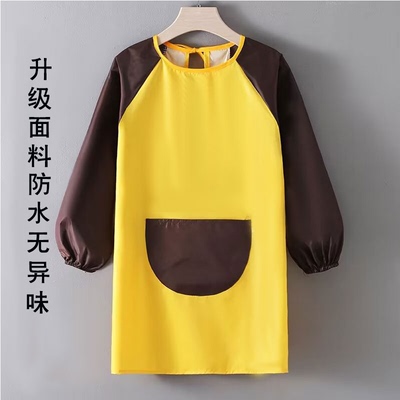 儿童罩衣防水定制LOGO宝宝绘画