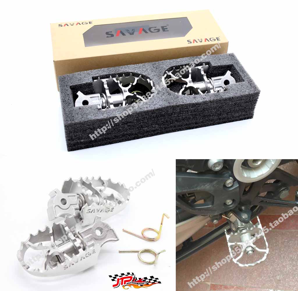 适用R1200GS F800GS  F700GS F800R改装前面活动脚踏板不锈钢材质