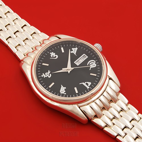 纯银男手表经典款式自动机械表