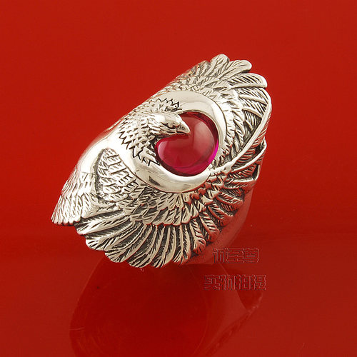 宽戒指男女金鹰神兽霸气