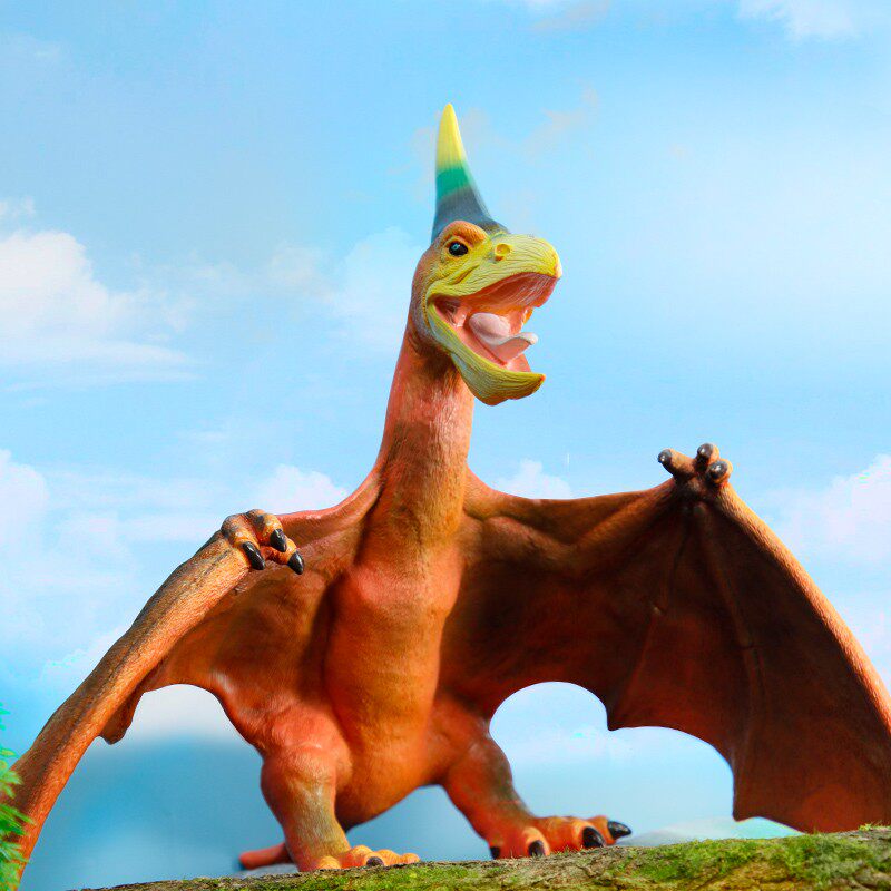 无齿翼龙儿童塑胶仿真动物模型