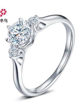 钻石小鸟-18K金钻石戒指-三世之约-钻石女戒结婚戒指戒托-RDQ19