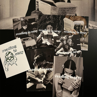 阅读是性感的！原创书签卡片