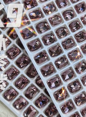 美甲精品K9异形长方圆角钻冰茶紫干枯玫瑰尖底8*10尺寸高品质配钻