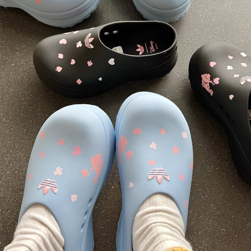 阿迪达斯三叶草联名柴郡猫凉拖