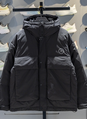 李宁羽绒服男子2025冬季新款韦德系列80%鹅绒保暖宽松外套AYMV063