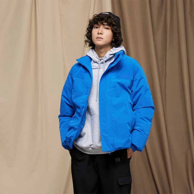 李宁2023男女同款加绒宽松卫衣