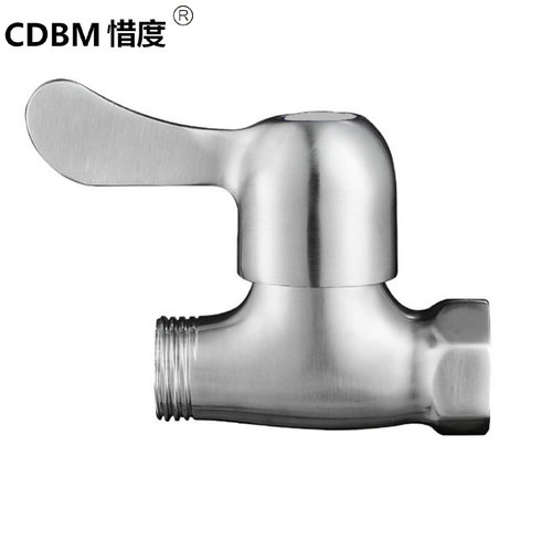 CDBM惜度304不锈钢直通阀4分内外丝牙快开入墙家用角阀JFG-010