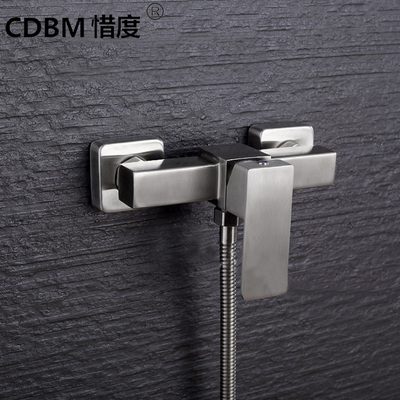 304不锈钢双孔淋浴龙头