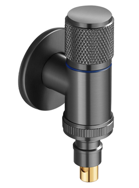 惜度全铜洗衣机龙头单冷入墙水咀四分通用防脱管枪灰色SZT-002H