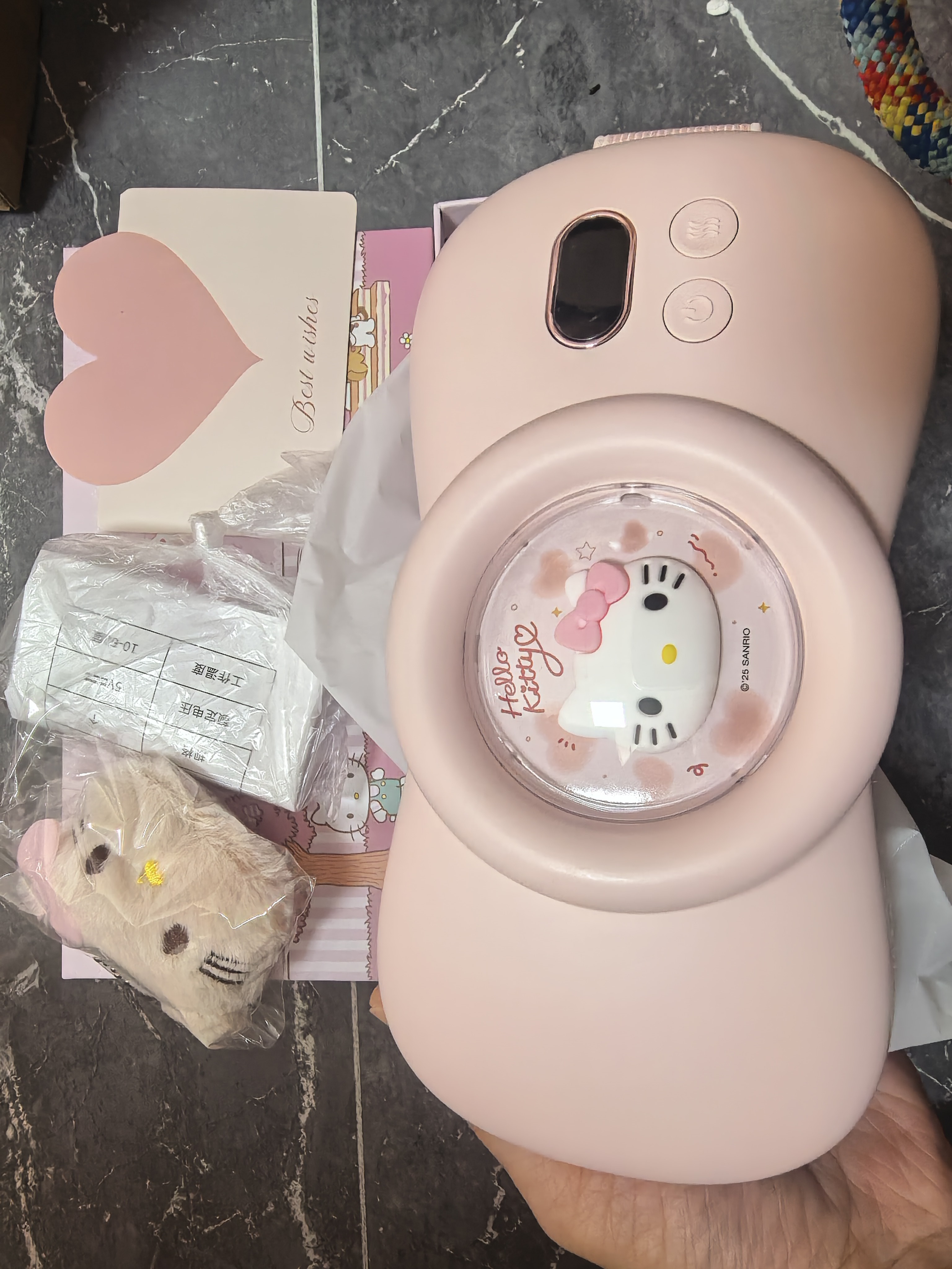 纳仙女三丽鸥Hello Kitty暖宫腰带粉色款原包装礼盒在全新未拆封图片