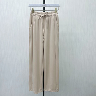 女松紧腰显瘦宽松通勤阔腿裤 休闲直筒卫裤 新品 5611 2025秋季