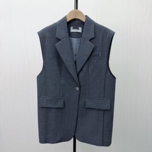 马甲女时尚 迪 西装 新品 外穿通勤百搭休闲坎肩外套3511 2026春季