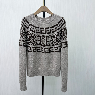 恩●2025冬季新品 绵羊毛针织衫女宽松短款显瘦毛衫打底上衣580