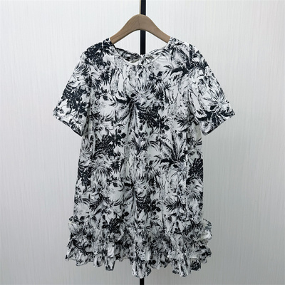 S●2025夏季新品 荷叶边连衣裙女设计感裙子气质淑女显瘦a字裙307