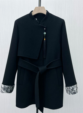 司●2025冬季新品 绵羊毛呢子大衣女中长款气质双面呢外套0630
