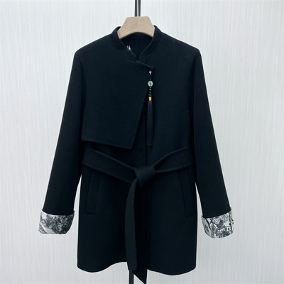 司●2025冬季新品 绵羊毛呢子大衣女中长款气质双面呢外套0630