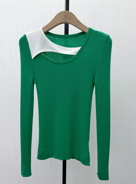 真情●2026春季新 内搭针织衫女气质修身显瘦长袖打底衫上衣6273