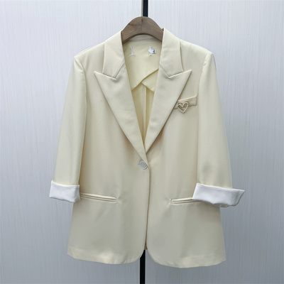 真情●2026春季新 西装外套女时尚休闲经典宽松通勤百搭西服1359