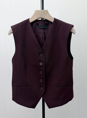 迪●2026春季新品 西装马甲女时尚外穿通勤百搭休闲坎肩外套3719