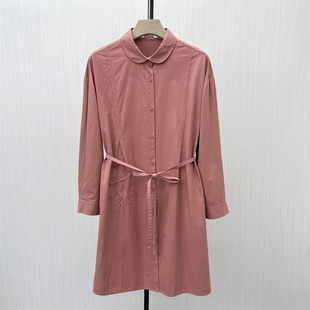 C●2025秋季新品 森系连衣裙女小清新简约气质显瘦长袖衬衫裙3163