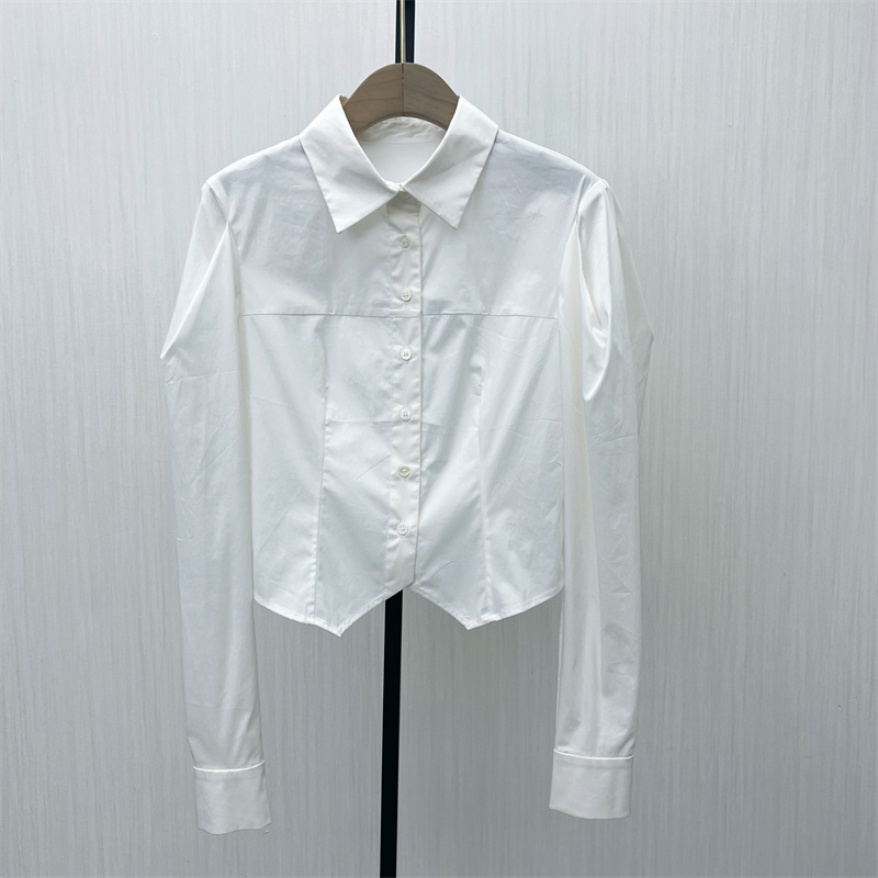 艾●2025秋季新品 长袖衬衫女纯色基础宽松休闲通勤百搭上衣339