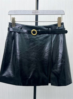 恩●2025冬季新品 皮裙半身裙女气质百搭高腰显瘦包臀a字短裙276