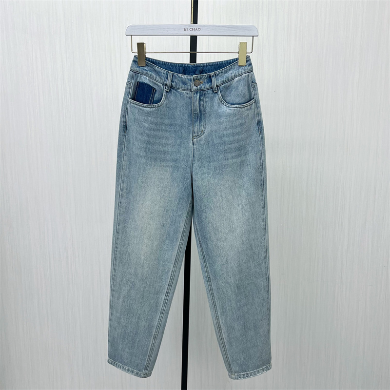 C●2025春季新品 哈伦牛仔裤女高腰显瘦宽松休闲长裤老爹裤5301