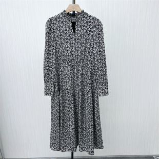 法式 新品 碎花连衣裙女气质淑女别致茶歇裙长裙638 2023冬装 欧