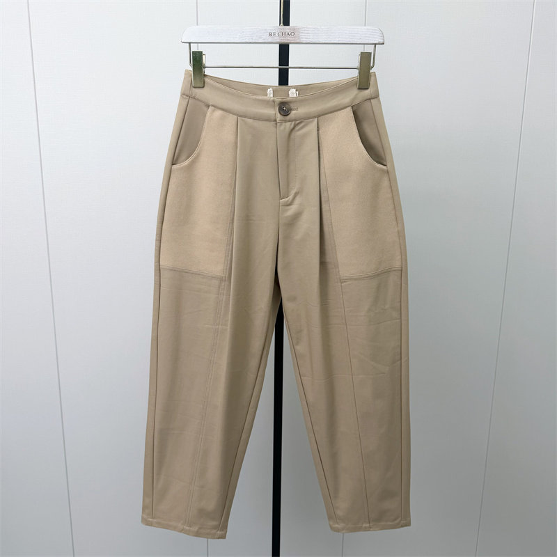芭●2026秋季新品 西装哈伦裤女高腰显瘦宽松休闲长裤烟管裤2902