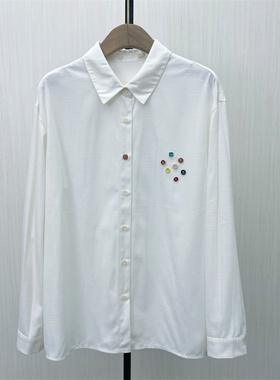 C●2025冬季新品 慵懒风长袖衬衫女休闲宽松百搭中长款上衣1028