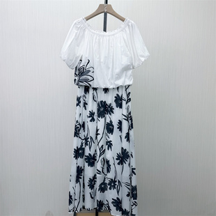 芭●2026夏季新品 小清新套装女时尚短袖衬衫半身裙两件套370