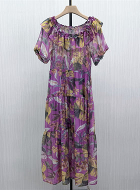 伊●2026夏季新品 法式碎花连衣裙女气质显瘦小清新a字茶歇裙3597