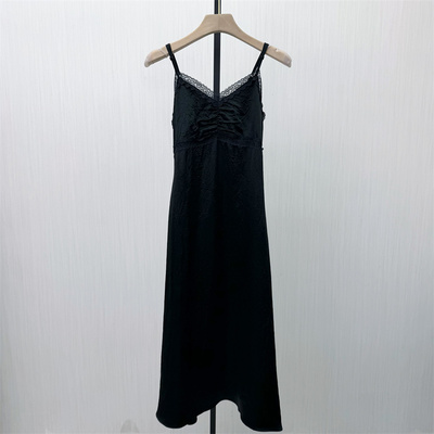 fei●2026春季新品 法式吊带连衣裙女修身显瘦无袖内搭长裙5239