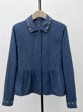 C●2025秋季新品 森系长袖衬衫女气质小清新宽松显瘦上衣1069