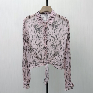 KA●2026夏季新品 雪纺衬衫女休闲简约宽松百搭显瘦长袖上衣2092