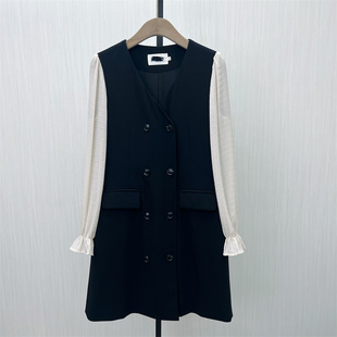 片●2025秋季新品 赫本风连衣裙女 气质淑女显瘦小黑裙4213