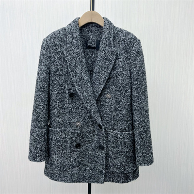 图●2025冬季新品 毛呢外套女宽松百搭气质通勤呢子西装大衣7326