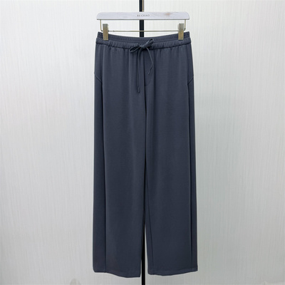 KA●2026夏季新品 休闲直筒卫裤女松紧腰显瘦宽松阔腿裤长裤6573