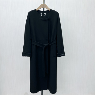 双面呢大衣女长款 新品 气质宽松绵羊毛呢子外套8307 2025冬季 fei