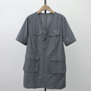 风连衣裙女宽松休闲百搭松弛感薄款 工装 新品 裙子350 2026夏季