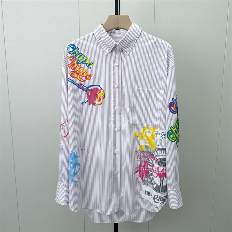 S●2026秋季新品 慵懒风长袖衬衫女休闲宽松百搭中长款上衣329图片