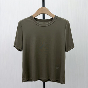 女简约宽松显瘦内搭短袖 纯色打底衫 新品 T恤上衣558 2026夏季