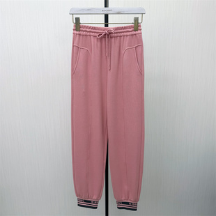 檬●2026春季新品 运动卫裤女高腰显瘦宽松哈伦裤束脚裤长裤2227