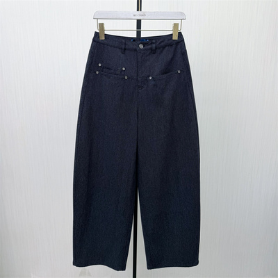 C●2026春季新品 阔腿牛仔裤女高腰显瘦宽松直筒休闲长裤5105